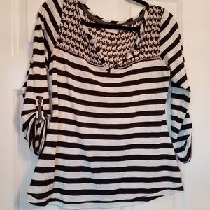 Anthropologie Postmark striped bunny top
